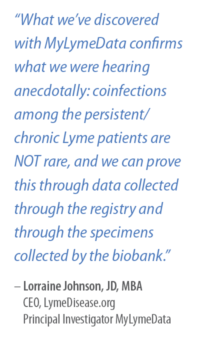 Quote from Lorraine Johnson, JD, MBA about Lyme Disease Biobank