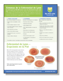 Lyme Symptoms Flyer in Spanish