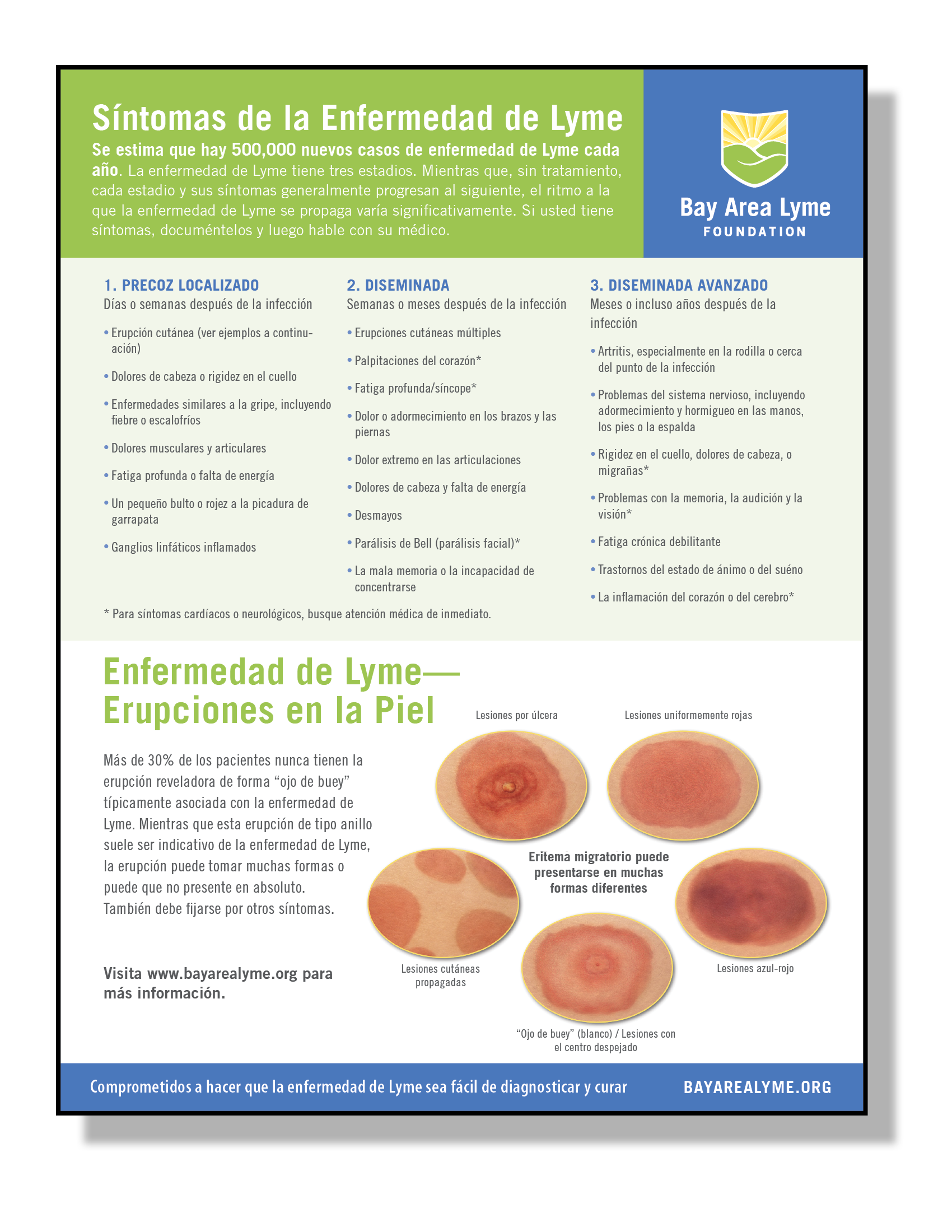 Spanish Symptoms thumbnail Bay Area Lyme Foundation
