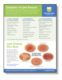 Bay Area Lyme Symptoms Flyer