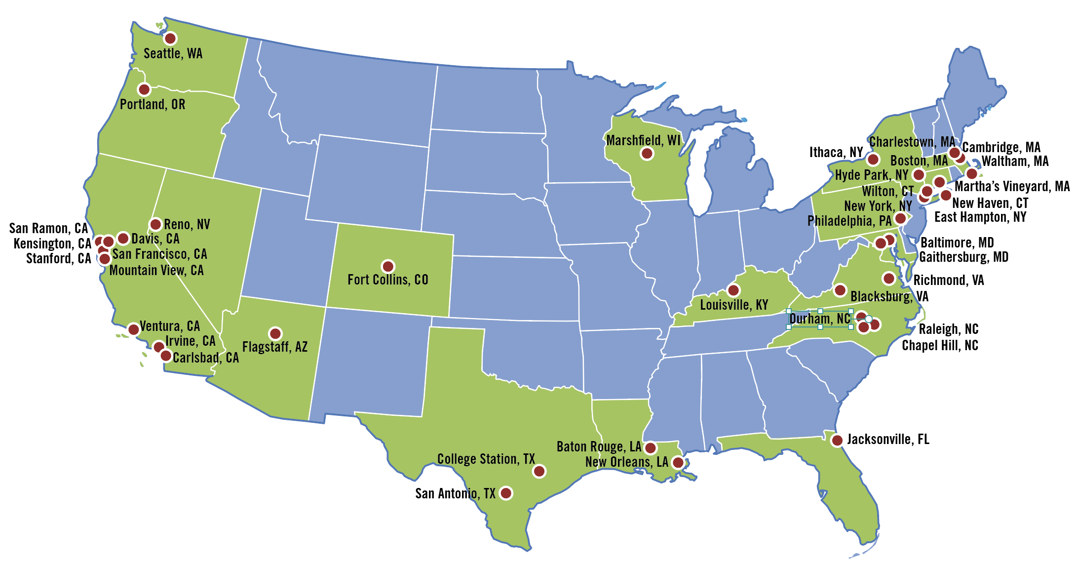 Bay Area Lyme Research Project Map 2022