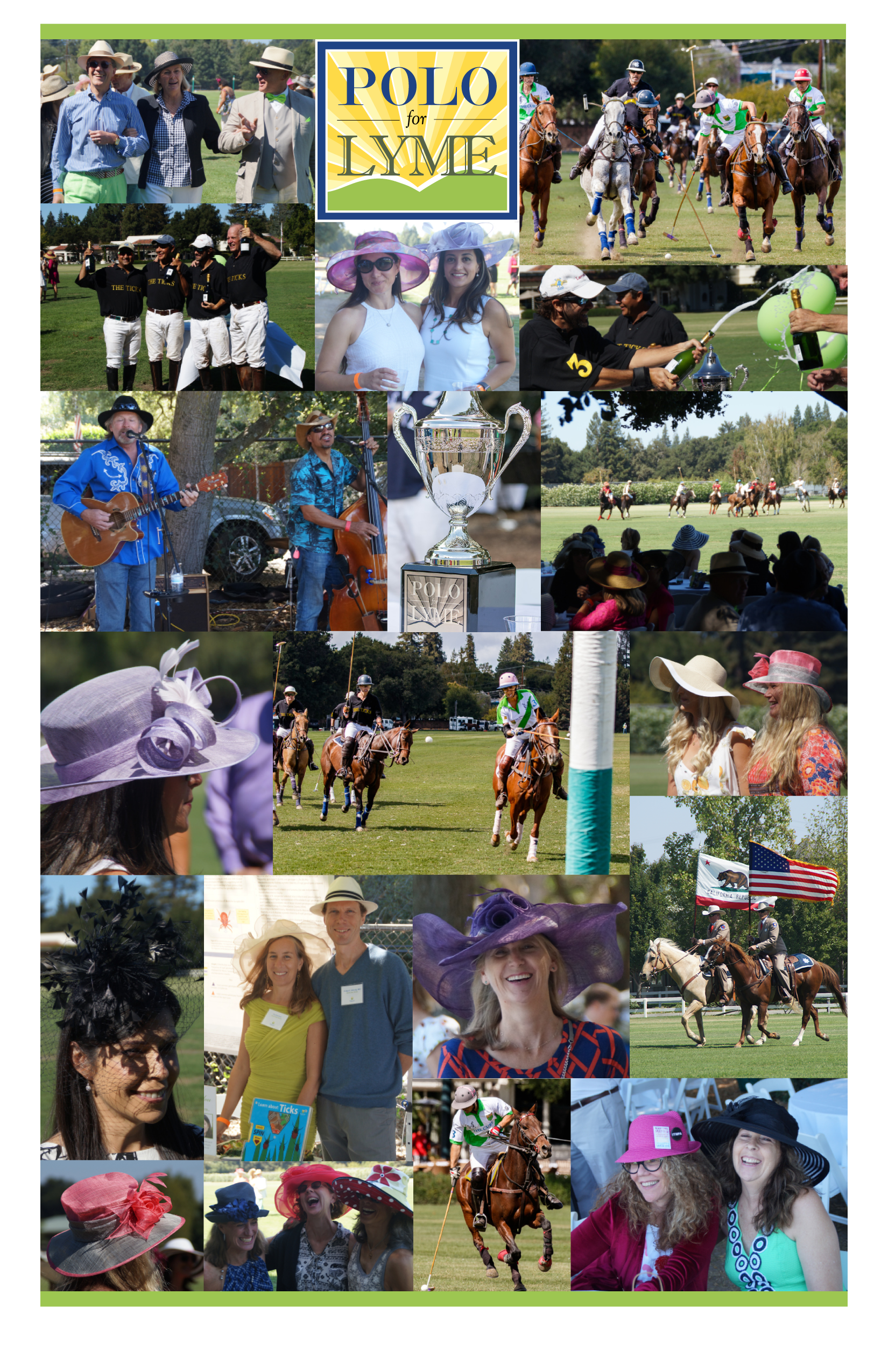 Polo for Lyme photo collage